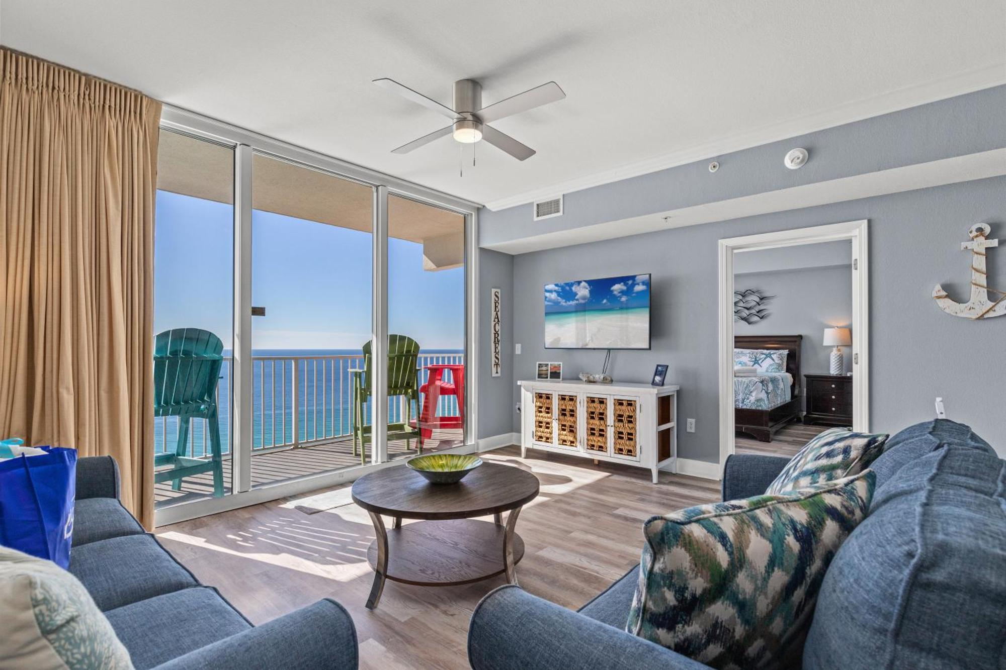 Tidewater Escape: 1Br/2Ba Beachfront Condo, Sleeps 6, Gulf Views & Comfort! Panama City Beach Eksteriør bilde